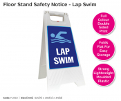 Lap Swim Floor Stand, 620x300mm.