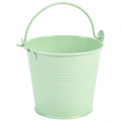 Galvanised Steel Serving Bucket Green 10cm 