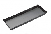 Non-Stick Loose Base Rectangular Fluted Flan / Quiche Tin 36x13cm