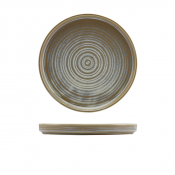 Terra Porcelain Matt Grey Low Presentation Plate 21cm