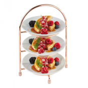 Cake Stand Copper 3 Tier (Max Plate Size 27cm)