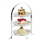 Serving Stand 3 Tier Chrome (Max 17cm Plates)