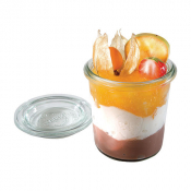 Lidded Glass Display Jar (12 sets) 140ml/5oz x 12