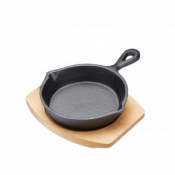 Artesa Mini Frying Pan with Board Cast Iron 6inch/15cm