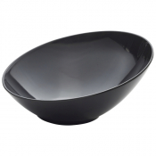 Melamine Black Slanted Buffet Bowl 30cm