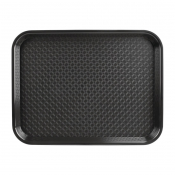 Fast Food Tray Polypropylene Black 18x14inch/450x350mm