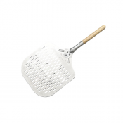 Traditional Pizza Peel Perforated Blade 12inch Blade 25inch overall