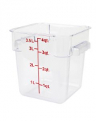 Food Storage Container Polycarbonate Clear 3.8L