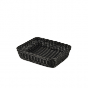 Display Basket Polywicker Black 1/2