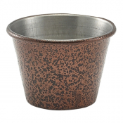Ramekin Stainless Steel Hammered Copper 2.5oz
