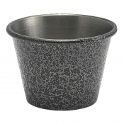 Ramekin Stainless Steel Hammered Silver 2.5oz