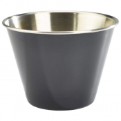 Ramekin Stainless Steel Black 12oz