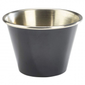 Ramekin Stainless Steel Black 2.5oz