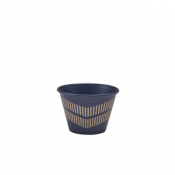 Metallic Blue Lined Ramekin 71ml/ 2.5oz