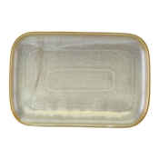 Terra Porcelain Matt Grey Rectangular Plate 34.5 x 23.5cm