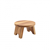 Acacia Wood Round Buffet Riser 25cm