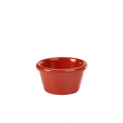 Ramekin Melamine Smooth Red 3oz