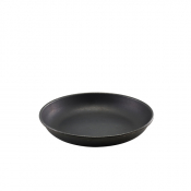 Black Vintage Steel Coupe Plate 20cm