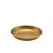Gold Vintage Steel Coupe Plate 20cm