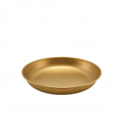 Gold Vintage Steel Coupe Plate 24cm