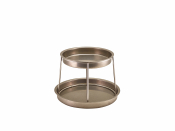 Seafood Stand Vintage Steel Two Tier