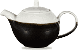 Churchill Monochrome Onyx Black Profile Beverage Pot 15oz