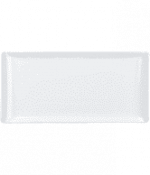 Churchill Alchemy Balance White  Rectangle Buffet Tray 18In