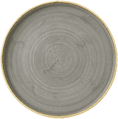 Churchill Stonecast Grey  Walled Plate 6.3inch