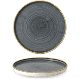 Churchill Stonecast Blueberry Walled Plate 8.67inch