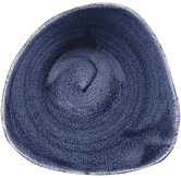 Churchill Stonecast Patina Cobalt Blue Lotus Bowl 9.25inch