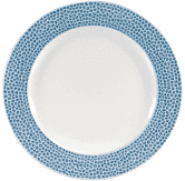 Churchill Isla Spinwash Ocean Blue  Footed Plate  10 7/8inch