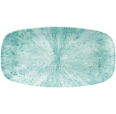 Churchill Stone Aquamarine Chefs Oblong Plate 13 7/8X7 3/8inch
