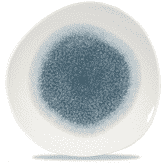 Churchill Raku Topaz Blue Round Trace Plate 7 1/4inch