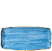 Churchill Stonecast Cornflower Blue Oblong Plate 29.5cm