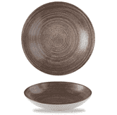 Churchill Stonecast Raw Brown  Coupe Bowl 7.25inch
