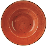 Churchill Stonecast Spiced Orange Profile Wide Rim Bowl Large 27.69cm