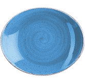 Churchill Stonecast Cornflower Blue Oval Plate 19.2cm