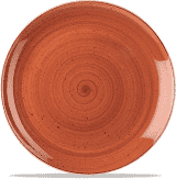 Churchill Stonecast Spiced Orange Evolve Coupe Plate 26cm