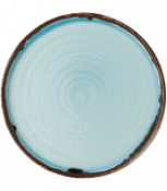 Dudson Harvest Turquoise  Walled Plate 10 2/8inch
