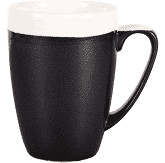 Churchill Monochrome Onyx Black Profile Mug 12oz