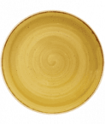Churchill Stonecast Mustard Evolve Coupe Plate 21.7cm