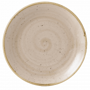 Churchill Stonecast Nutmeg Cream Evolve Coupe Plate 8.67inch