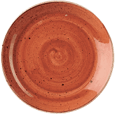 Churchill Stonecast Spiced Orange Evolve Coupe Plate 16.5cm