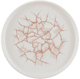 Churchill Studio Prints Kintsugi Coral Walled Plate 10 2/8inch