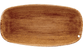 Churchill Stonecast Patina Vintage Copper Oblong Chefs Plate 12 X 7 4/5inch