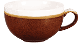 Churchill Monochrome Cinnamon Brown Cappuccino Cup 12oz
