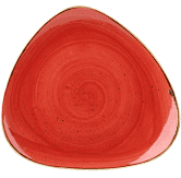 Churchill Stonecast Berry Red Lotus Plate 10inch