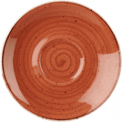 Churchill Stonecast Spiced Orange Cappuccino Saucer 15.6cm