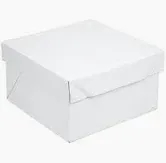 Cake Box Paper White 12x12x5inch x100