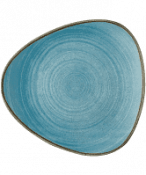 Churchill Stonecast Raw Teal Lotus Plate 10inch